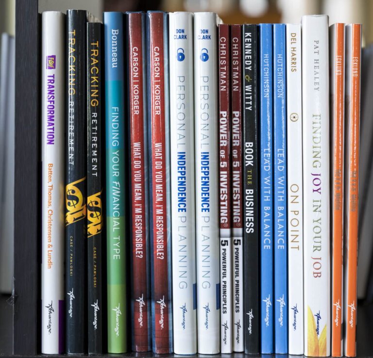 advantage media books on shelf